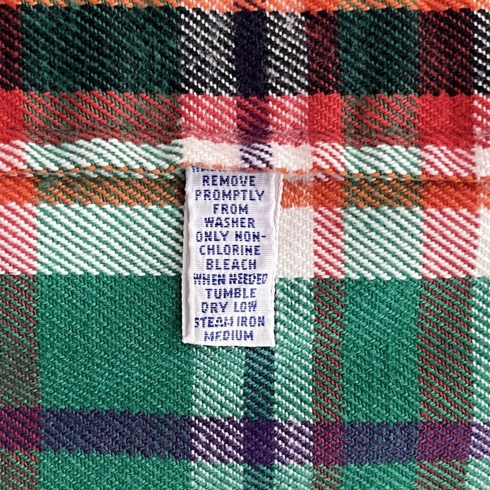 Vintage Ralph Lauren The Big Shirt Flannel Button Down Mens L Plaid Oversived